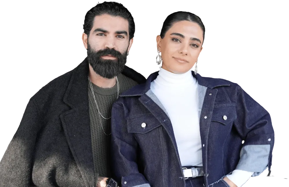Saeid Solhtabar and Tanaz Agahi, the founders of Gro Agency